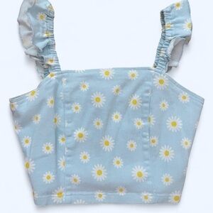 Altar’d State: denim daisy crop top
